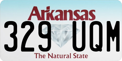 AR license plate 329UQM