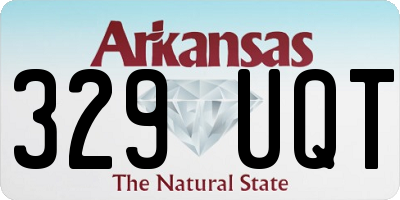 AR license plate 329UQT
