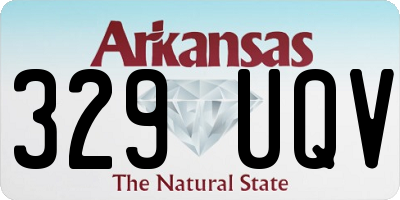 AR license plate 329UQV