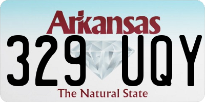 AR license plate 329UQY