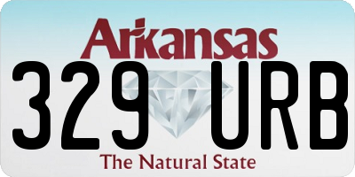 AR license plate 329URB