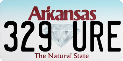 AR license plate 329URE