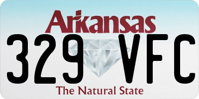 AR license plate 329VFC