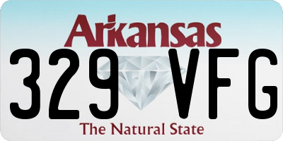 AR license plate 329VFG