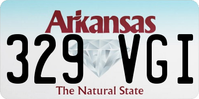 AR license plate 329VGI
