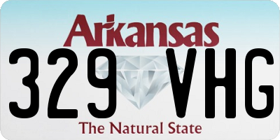 AR license plate 329VHG