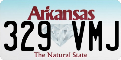 AR license plate 329VMJ