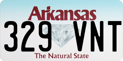 AR license plate 329VNT