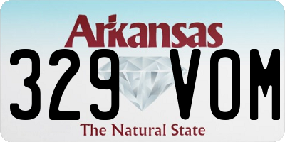 AR license plate 329VOM