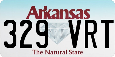 AR license plate 329VRT