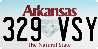 AR license plate 329VSY