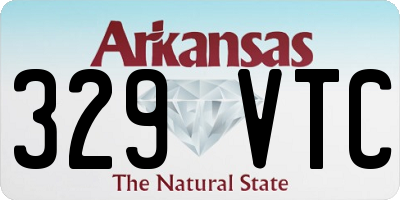 AR license plate 329VTC