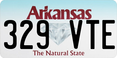 AR license plate 329VTE