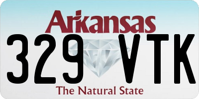 AR license plate 329VTK