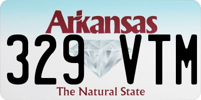 AR license plate 329VTM