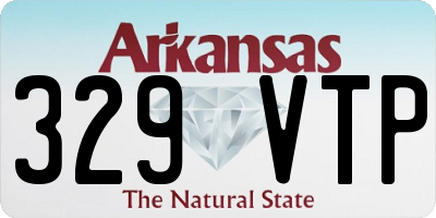 AR license plate 329VTP