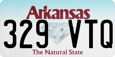 AR license plate 329VTQ