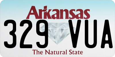 AR license plate 329VUA