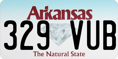 AR license plate 329VUB
