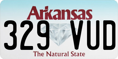 AR license plate 329VUD
