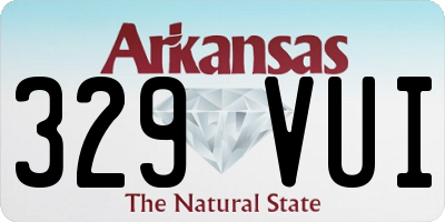 AR license plate 329VUI