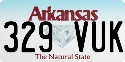 AR license plate 329VUK