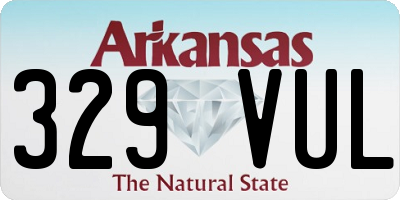 AR license plate 329VUL