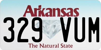 AR license plate 329VUM