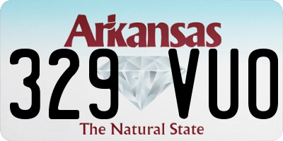 AR license plate 329VUO