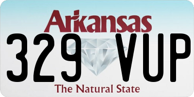 AR license plate 329VUP