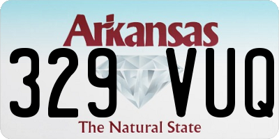 AR license plate 329VUQ