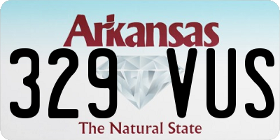 AR license plate 329VUS