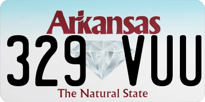AR license plate 329VUU
