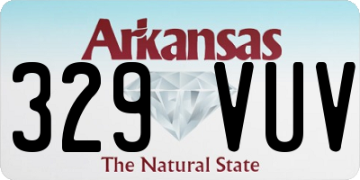 AR license plate 329VUV