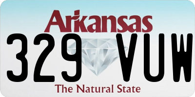 AR license plate 329VUW