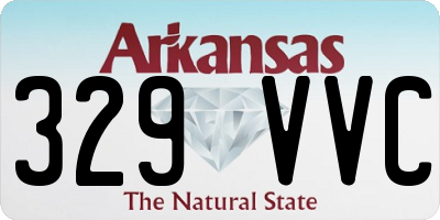 AR license plate 329VVC