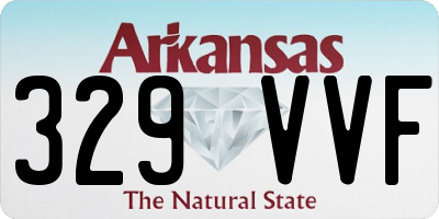 AR license plate 329VVF