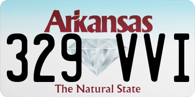 AR license plate 329VVI