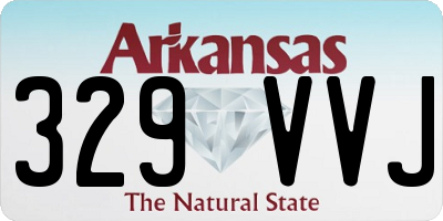 AR license plate 329VVJ