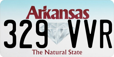 AR license plate 329VVR