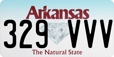 AR license plate 329VVV