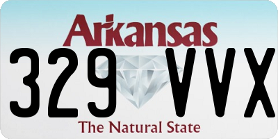 AR license plate 329VVX
