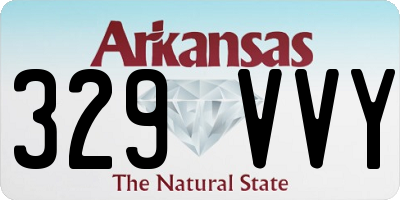 AR license plate 329VVY