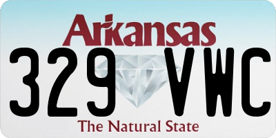 AR license plate 329VWC