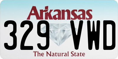 AR license plate 329VWD