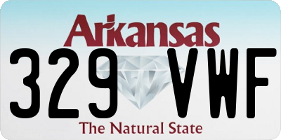 AR license plate 329VWF