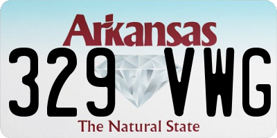AR license plate 329VWG