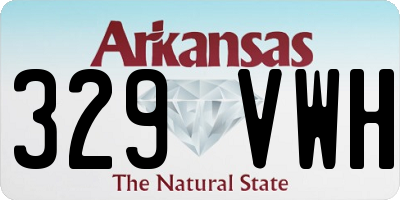 AR license plate 329VWH