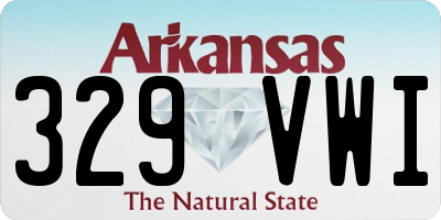 AR license plate 329VWI