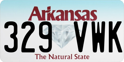 AR license plate 329VWK